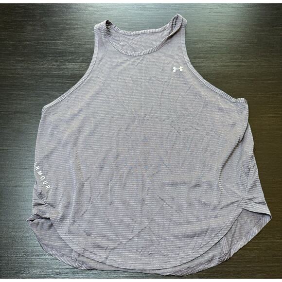 Under Armour Tops - Under Armour Woman’s Purple Ribbed Tank Top Size XL